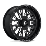 Fuel D611 GLOSS BLACK MILLED 18x7 4x156 Wheels | Offset: 13 | Backspace: 4.51 | Bore: 132
