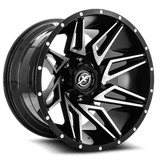 XF OFFROAD XF-218 Gloss Black Machined 22x12 8x170/8x165.1 Wheels | Offset: -44 | Backspace: 4.77 | Bore: 125.2