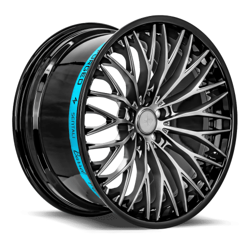 Sentali Barrel Forged SB1 Gloss Black Lip / Matte Gunmetal Centre 20x10.5 5x112 Wheels | Offset: 25 | Backspace: 6.75 | Bore: 66.6