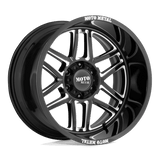 Moto Metal MO992 FOLSOM GLOSS BLACK MILLED 20x9 6x135 Wheels | Offset: 18 | Backspace: 5.71 | Bore: 87.1