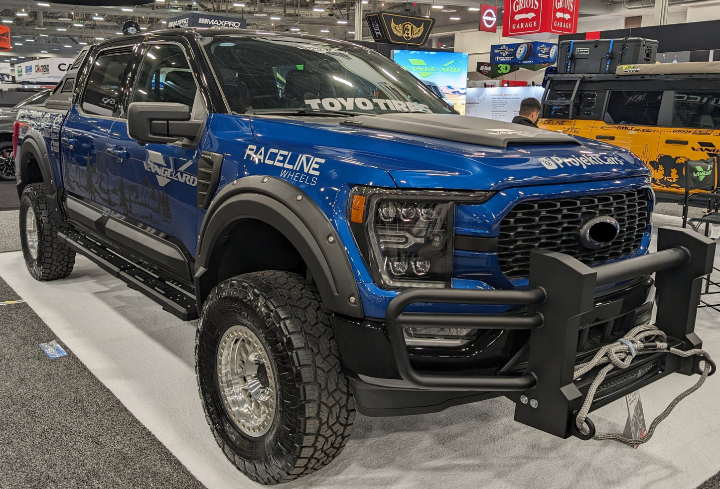 Vanguard Black Powdercoat Front Guards Front Runners Bumper Guard for 2019-2024 ram 1500