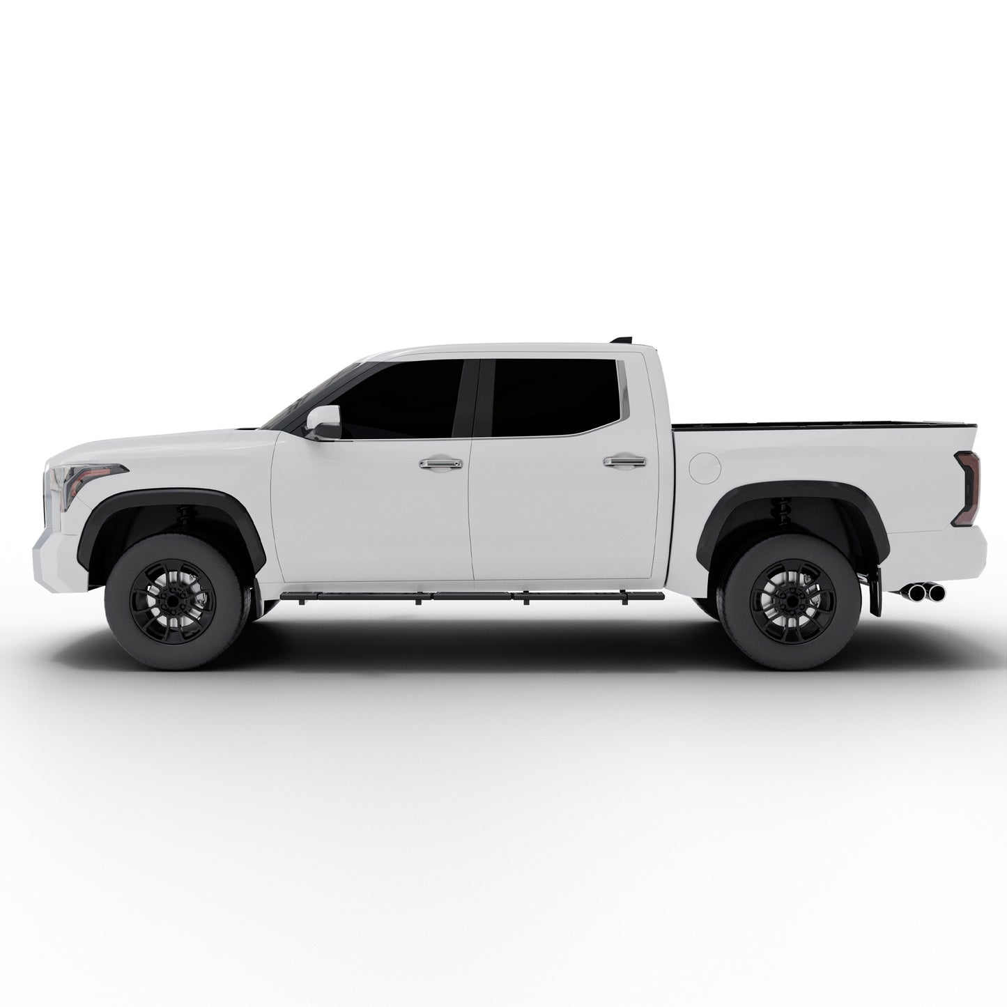 Vanguard Black Powdercoat Side Steps & Running Boards Side Steps Running Board for 2022-2025 toyota tundra