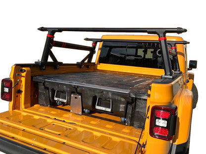 Vanguard Black Powdercoat Roll Bars & Truck Bed Accessories Bed Racks Truck Bed Rack for 2019-2024 ford ranger