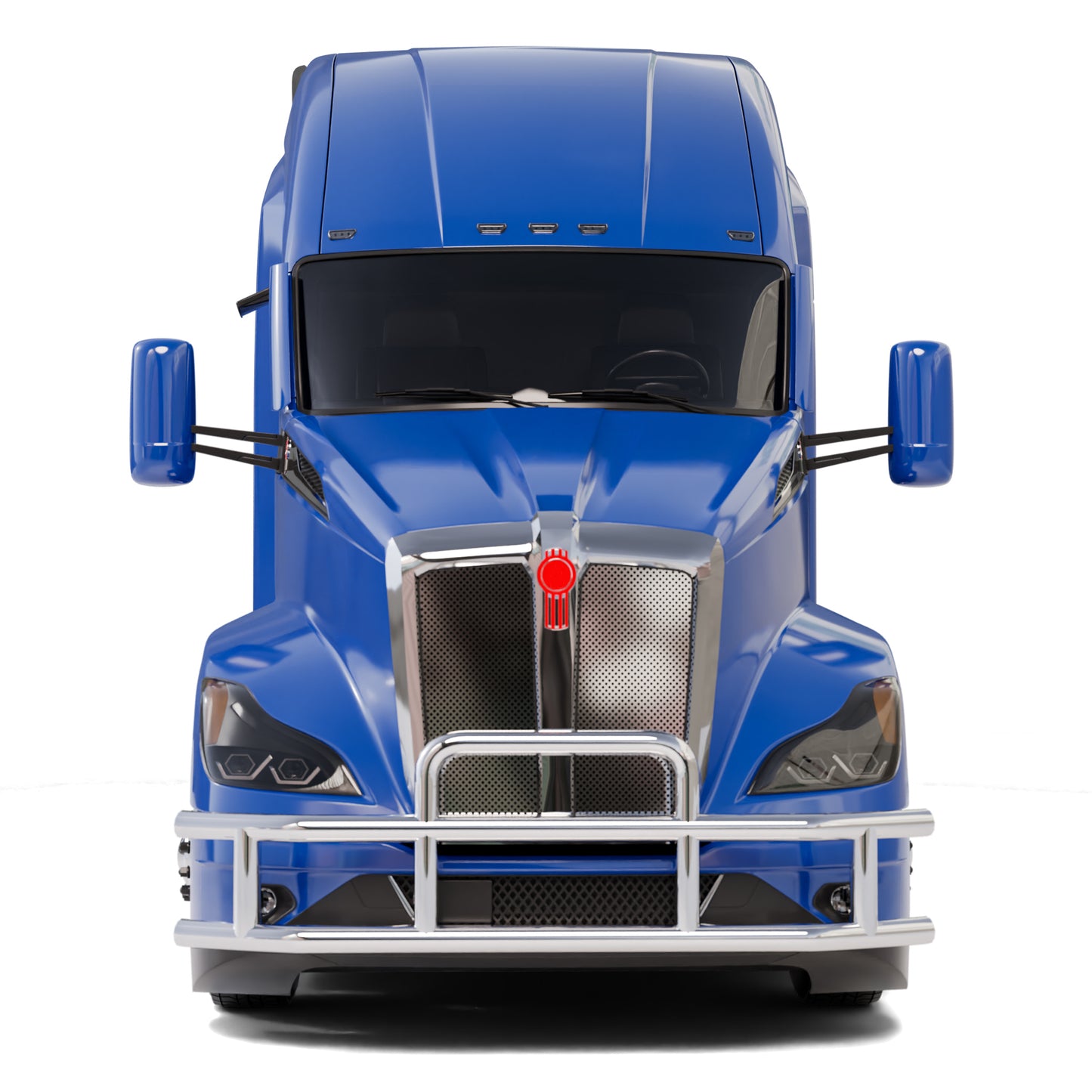 Vanguard Polished Chrome Front Guards Brush Guards Bumper Guard for 2022-2024 peterbilt 579