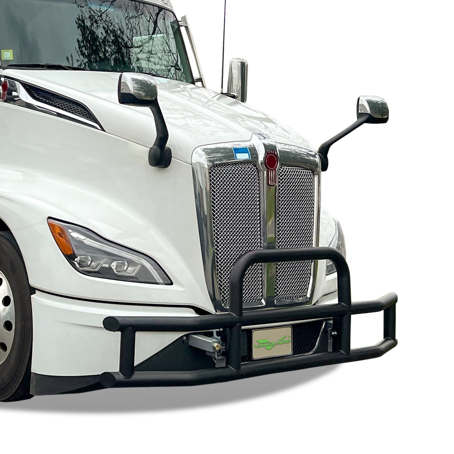 Vanguard Black Powdercoat Front Guards Brush Guards Bumper Guard for 2022-2024 peterbilt 579