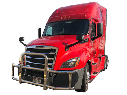Vanguard Polished Chrome Front Guards Brush Guards Bumper Guard for 2018-2024 freightliner cascadia nan