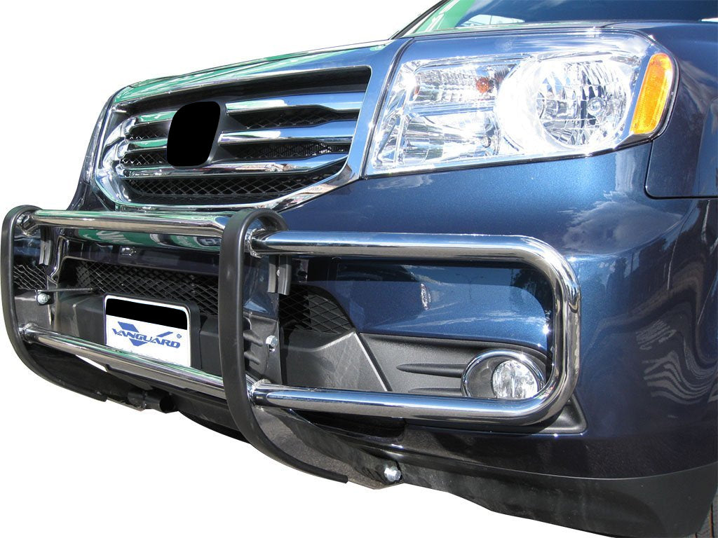 Vanguard Stainless Steel Front Guards Front Runners Bumper Guard for 2009-2015 honda pilot nan