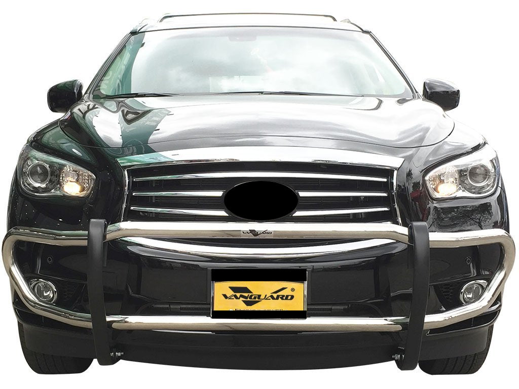 Vanguard Stainless Steel Front Guards Front Runners Bumper Guard for 2013-2013 infiniti jx35 nan