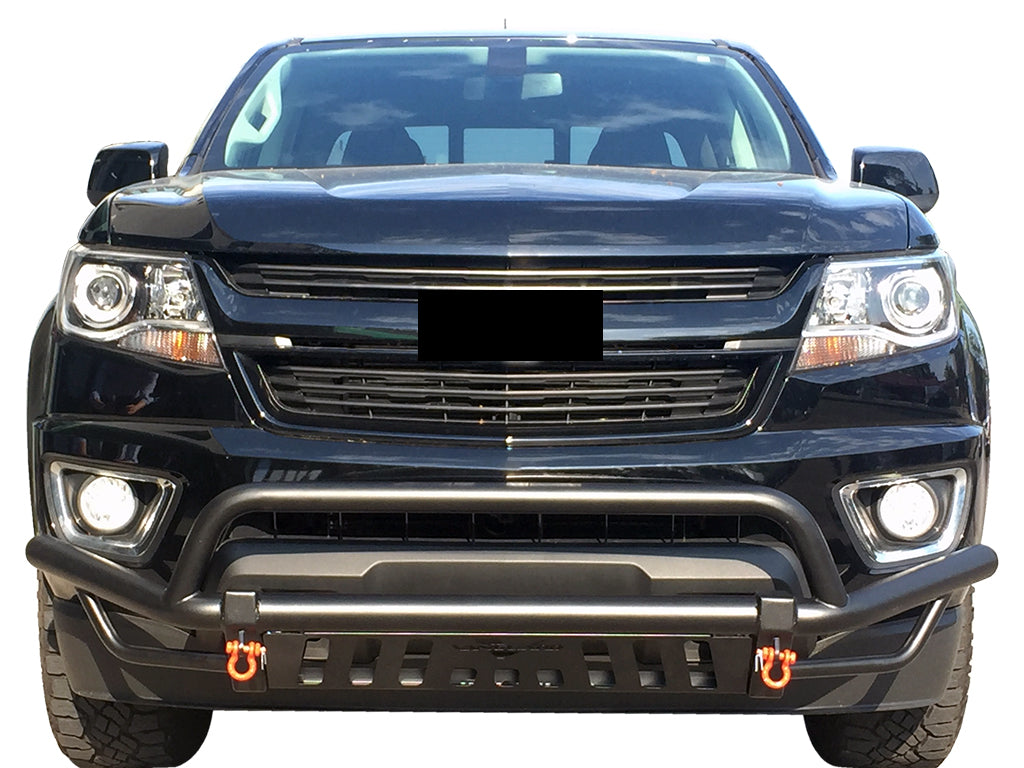Vanguard Black Powdercoat Front Guards Front Runners Bumper Guard for 2015-2024 chevrolet colorado nan