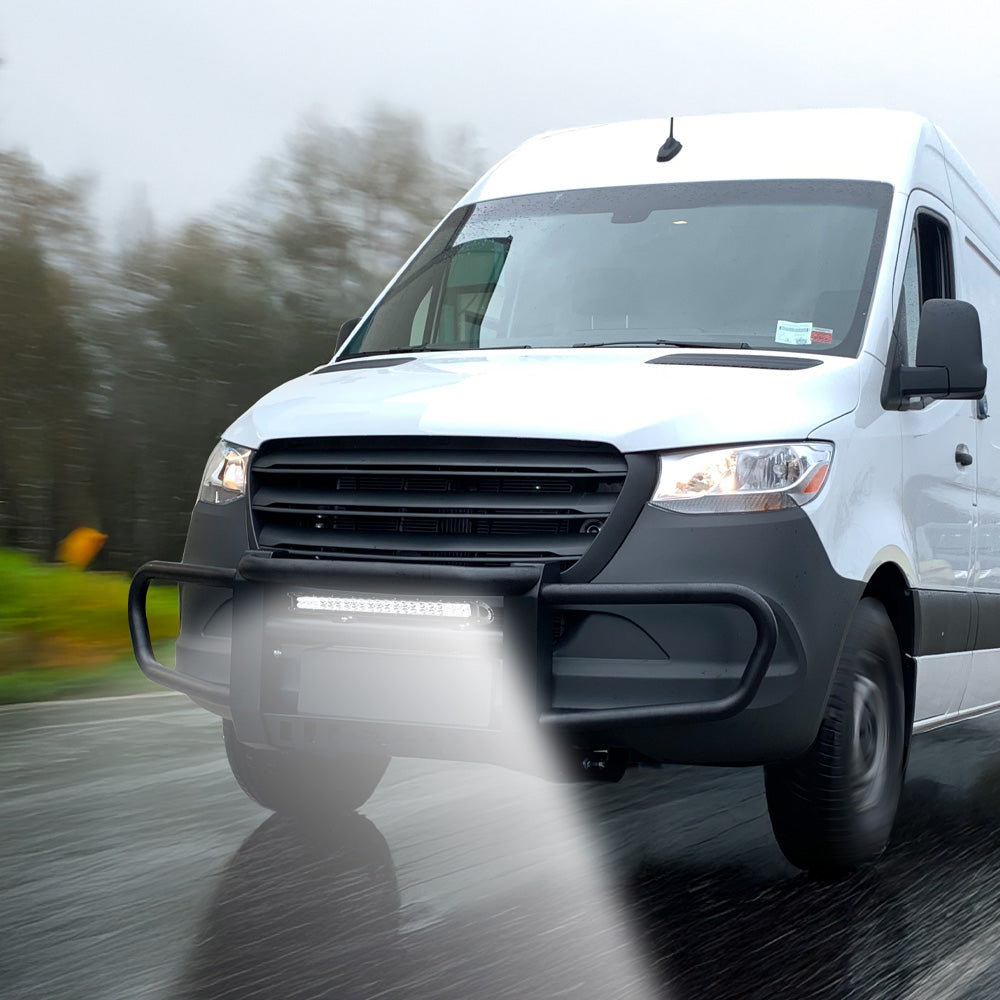 Vanguard Black Powdercoat Front Guards Front Runners Bumper Guard for 2010-2025 mercedes-benz sprinter 3500 nan