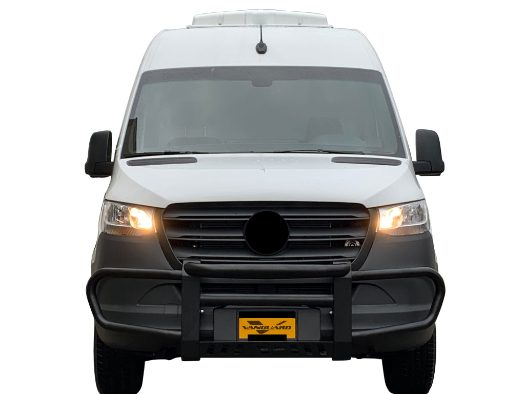 Vanguard Black Powdercoat Front Guards Front Runners Bumper Guard for 2010-2025 mercedes-benz sprinter 3500 nan