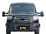 Vanguard Black Powdercoat Front Guards Front Runners Bumper Guard for 2015-2024 ford transit-250 nan
