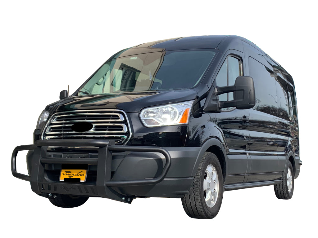 Vanguard Black Powdercoat Front Guards Front Runners Bumper Guard for 2015-2024 ford transit-350 nan