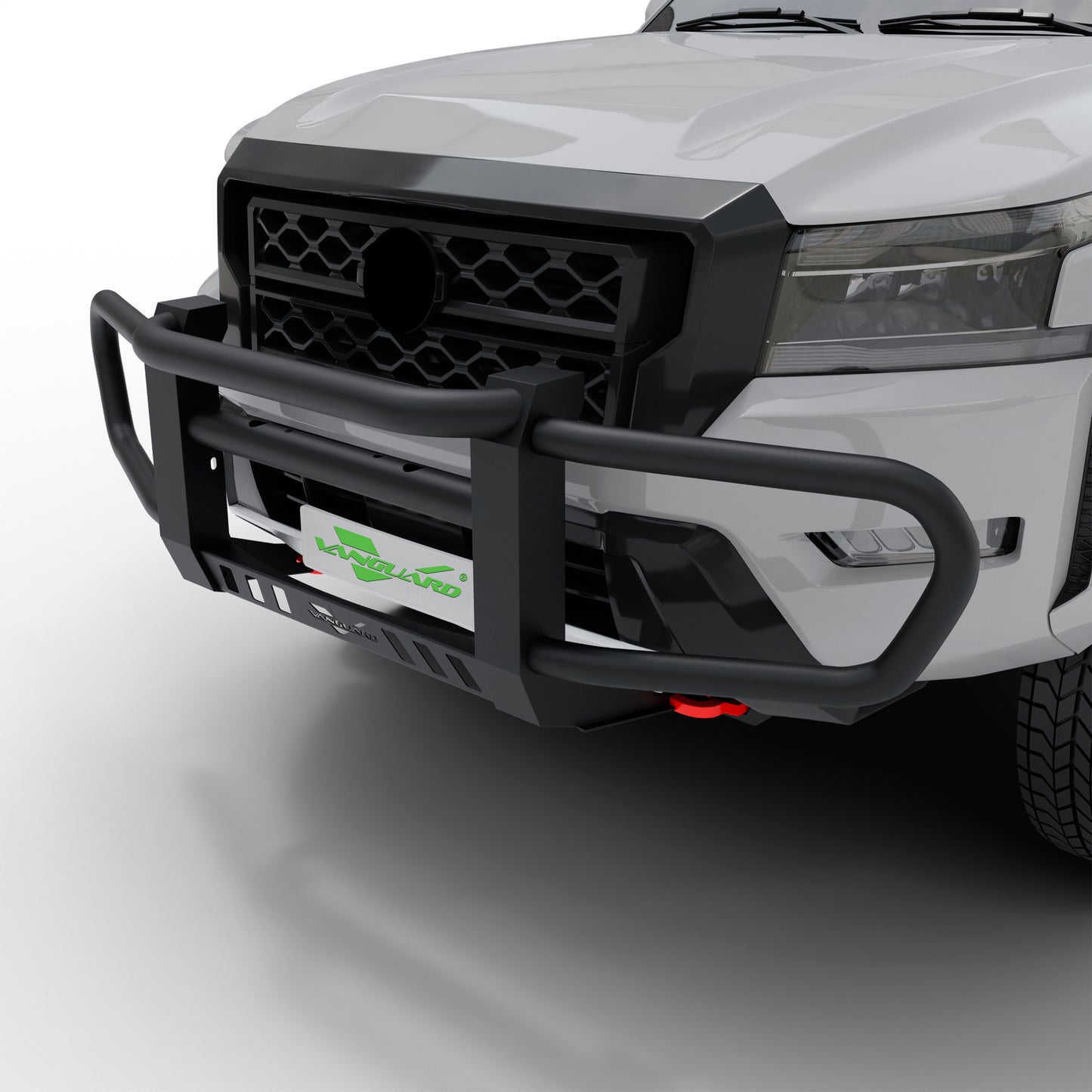 Vanguard Black Powdercoat Front Guards Front Runners Bumper Guard for 2005-2024 nissan frontier