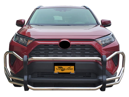 Vanguard Stainless Steel Front Guards Front Runners Bumper Guard for 2019-2024 toyota rav4