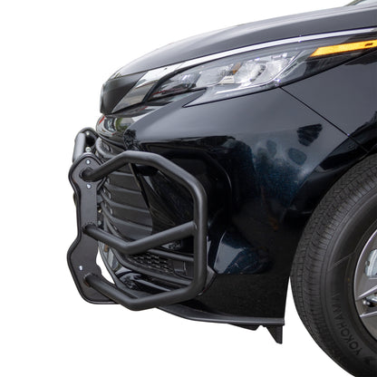 Vanguard Black Powdercoat Front Guards Front Runners Bumper Guard for 2021-2024 toyota sienna