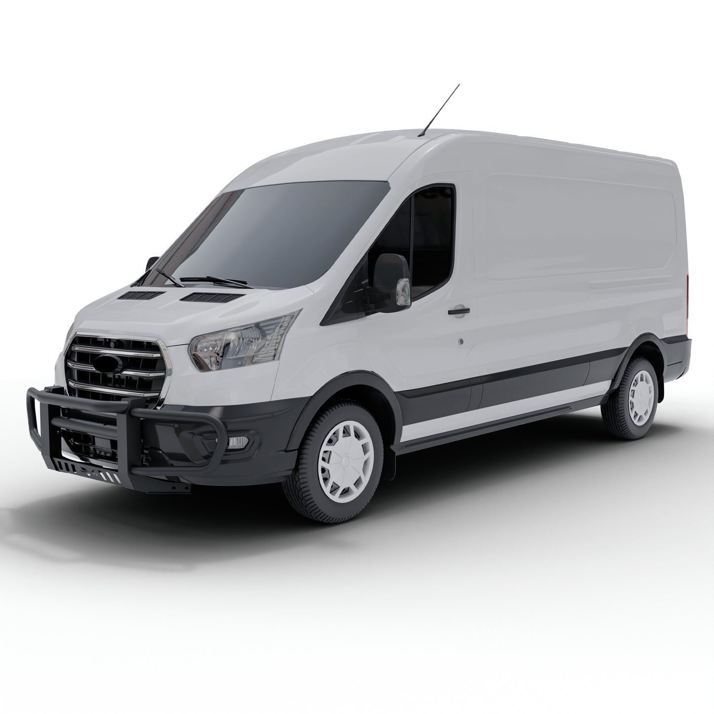 Vanguard Black Powdercoat Front Guards Front Runners Bumper Guard for 2015-2024 ford transit-350 hd