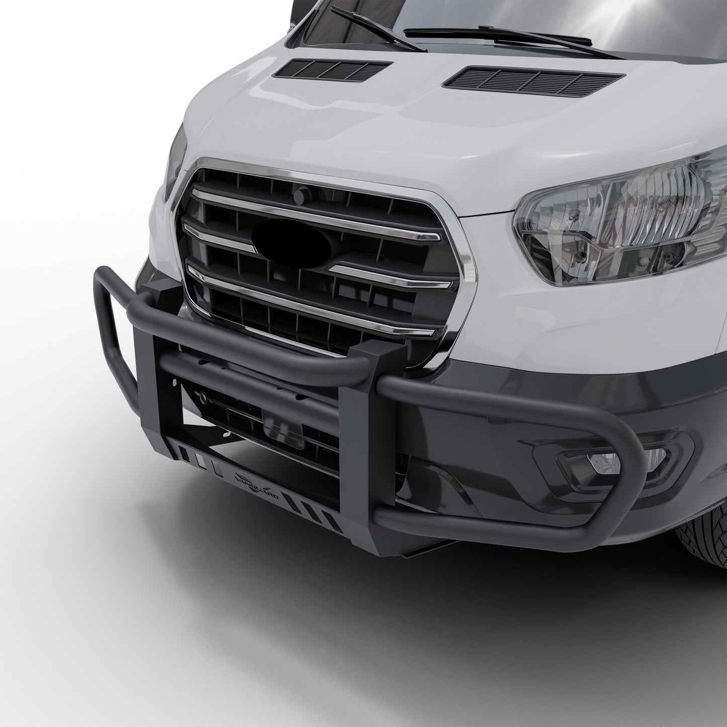 Vanguard Black Powdercoat Front Guards Front Runners Bumper Guard for 2015-2024 ford transit-250