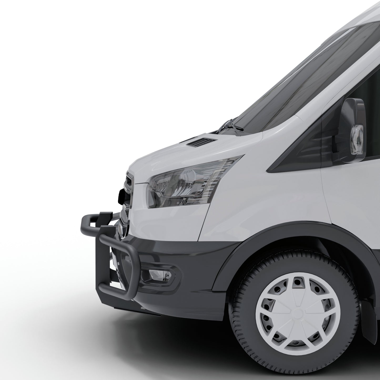 Vanguard Black Powdercoat Front Guards Front Runners Bumper Guard for 2015-2024 ford transit-350