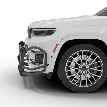 Vanguard Black Powdercoat Front Guards Front Runners Bumper Guard for 2021-2024 jeep grand cherokee l
