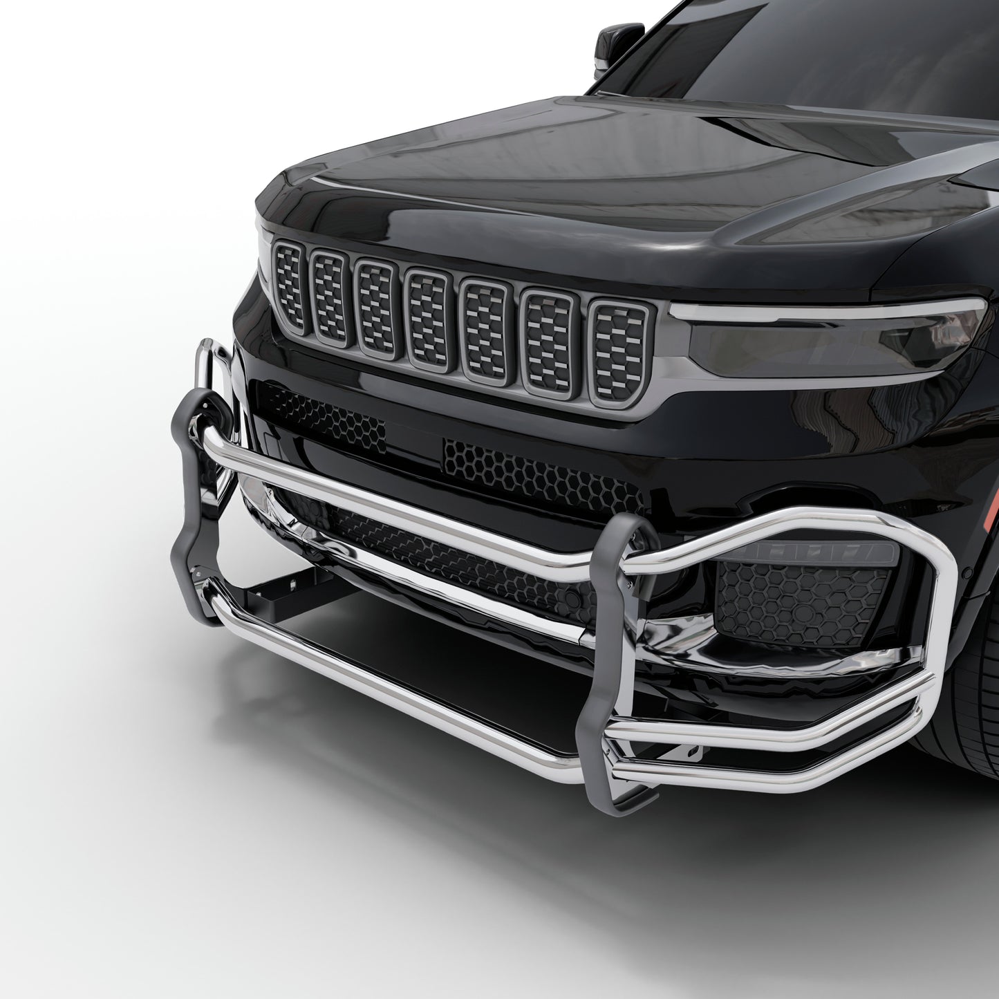 Vanguard Stainless Steel Front Guards Front Runners Bumper Guard for 2021-2024 jeep grand cherokee l