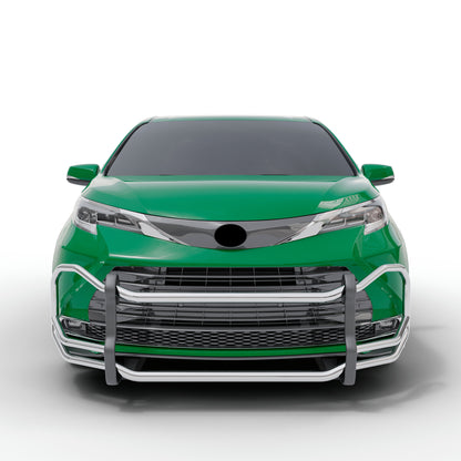 Vanguard Stainless Steel Front Guards Front Runners Bumper Guard for 2021-2024 toyota sienna
