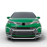 Vanguard Stainless Steel Front Guards Front Runners Bumper Guard for 2021-2024 toyota sienna