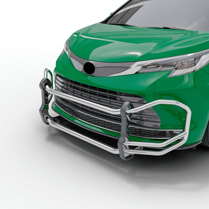 Vanguard Stainless Steel Front Guards Front Runners Bumper Guard for 2021-2024 toyota sienna