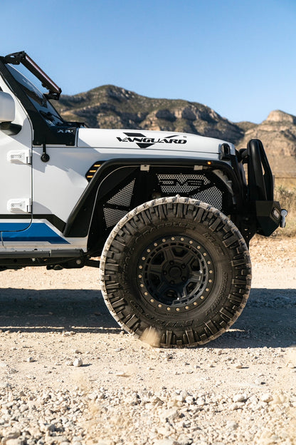 Vanguard Black Powdercoat Heavy Duty Bumpers And Grilles Rear Bumpers Bumper for 2021-2024 ford bronco