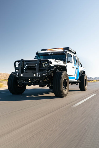 Vanguard Black Powdercoat Heavy Duty Bumpers And Grilles Rear Bumpers Bumper for 2020-2024 jeep gladiator