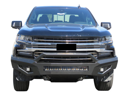 Vanguard Black Powdercoat Heavy Duty Bumpers And Grilles Front Bumpers Bumper for 2019-2025 chevrolet silverado 1500