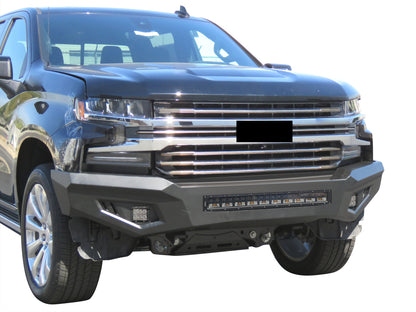 Vanguard Black Powdercoat Heavy Duty Bumpers And Grilles Front Bumpers Bumper for 2019-2025 chevrolet silverado 1500