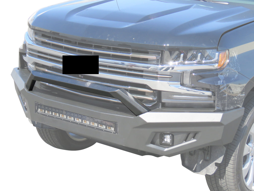 Vanguard Black Powdercoat Heavy Duty Bumpers And Grilles Front Bumpers Bumper for 2019-2025 chevrolet silverado 1500