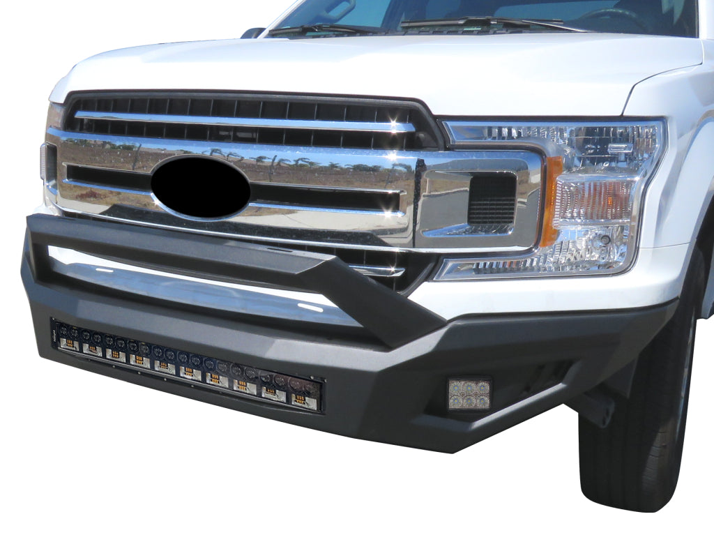 Vanguard Black Powdercoat Heavy Duty Bumpers And Grilles Front Bumpers Bumper for 2018-2020 ford f-150