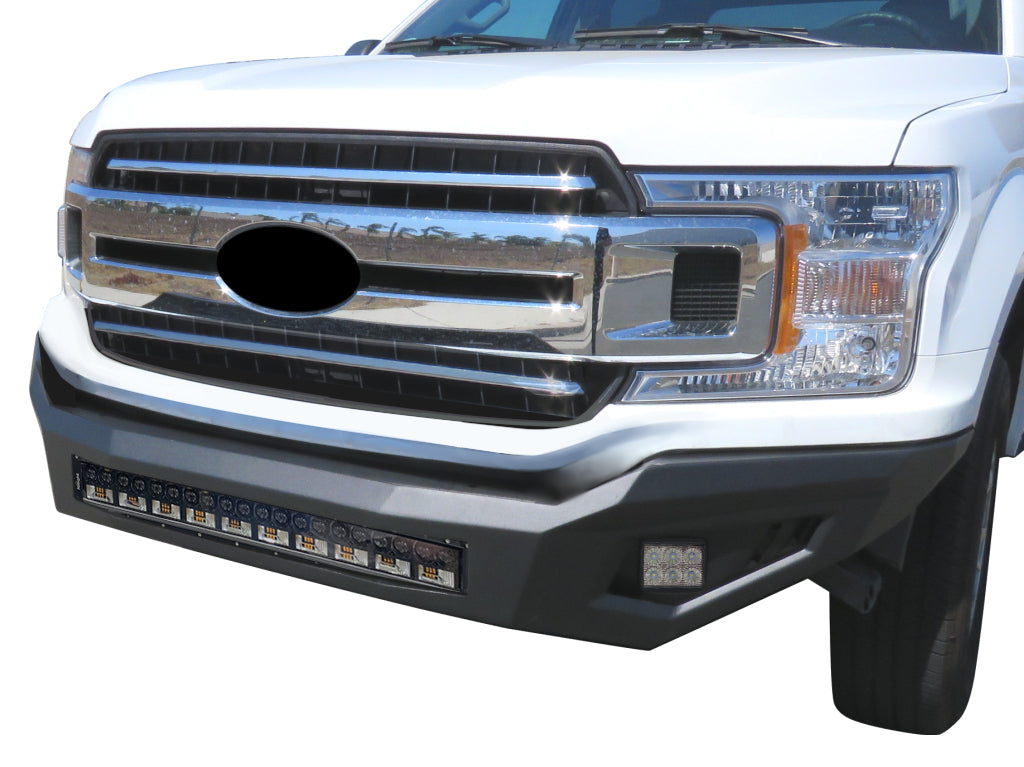 Vanguard Black Powdercoat Heavy Duty Bumpers And Grilles Front Bumpers Bumper for 2018-2020 ford f-150
