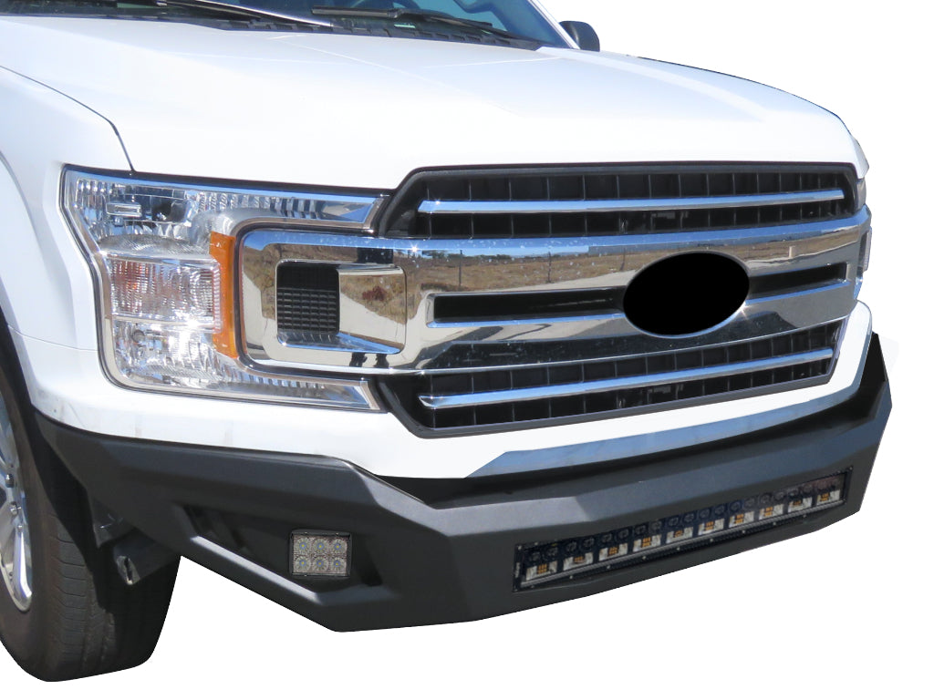Vanguard Black Powdercoat Heavy Duty Bumpers And Grilles Front Bumpers Bumper for 2018-2020 ford f-150