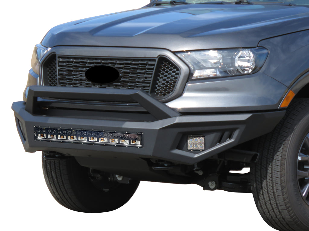 Vanguard Black Powdercoat Heavy Duty Bumpers And Grilles Front Bumpers Bumper for 2019-2024 ford ranger
