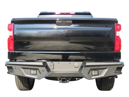 Vanguard Black Powdercoat Heavy Duty Bumpers And Grilles Rear Bumpers Bumper for 2019-2025 chevrolet silverado 1500