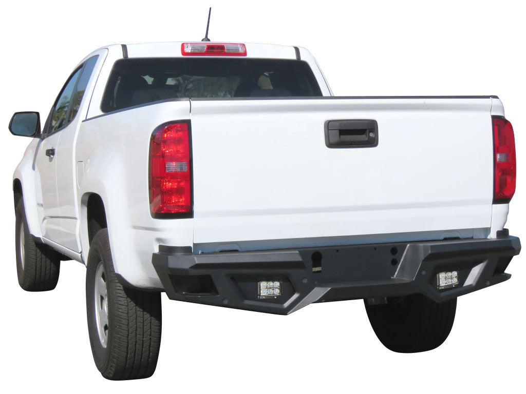 Vanguard Black Powdercoat Heavy Duty Bumpers And Grilles Rear Bumpers Bumper for 2015-2024 chevrolet colorado