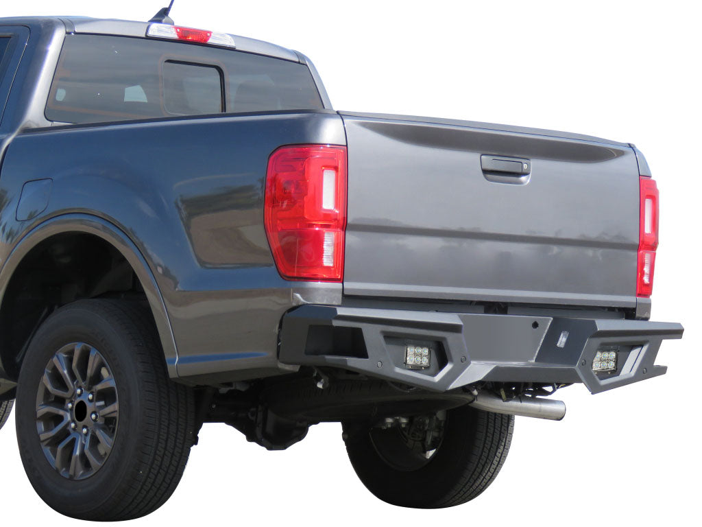 Vanguard Black Powdercoat Heavy Duty Bumpers And Grilles Rear Bumpers Bumper for 2019-2024 ford ranger