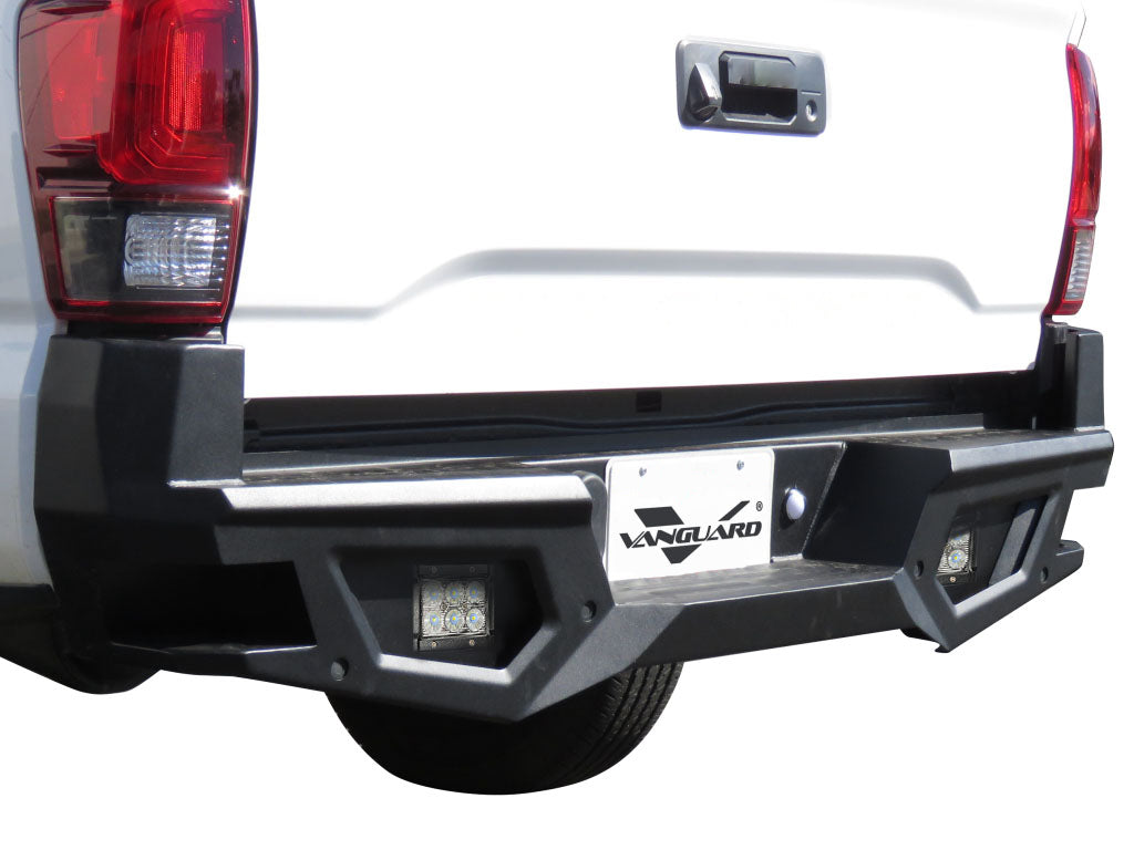 Vanguard Black Powdercoat Heavy Duty Bumpers And Grilles Rear Bumpers Bumper for 2016-2023 toyota tacoma