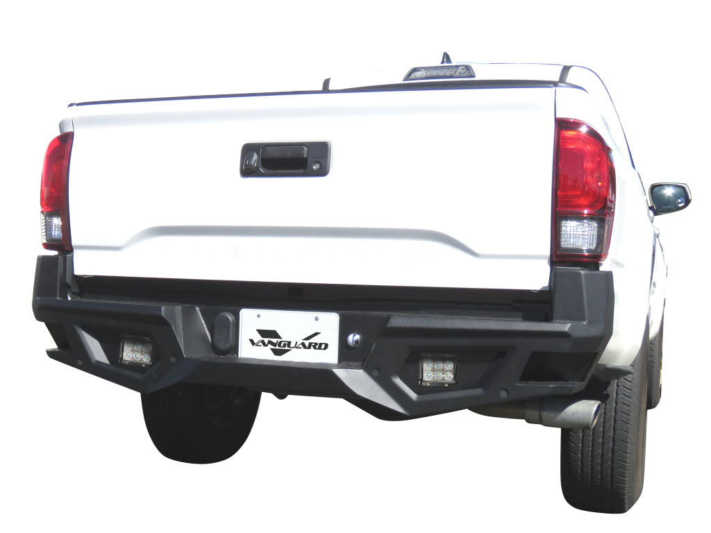 Vanguard Black Powdercoat Heavy Duty Bumpers And Grilles Rear Bumpers Bumper for 2016-2023 toyota tacoma