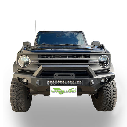 Vanguard Black Powdercoat Heavy Duty Bumpers And Grilles Front Bumpers Bumper for 2021-2024 ford bronco