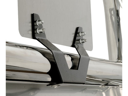 Vanguard Black Powdercoat Front Guards License Plate Relocators for - universal