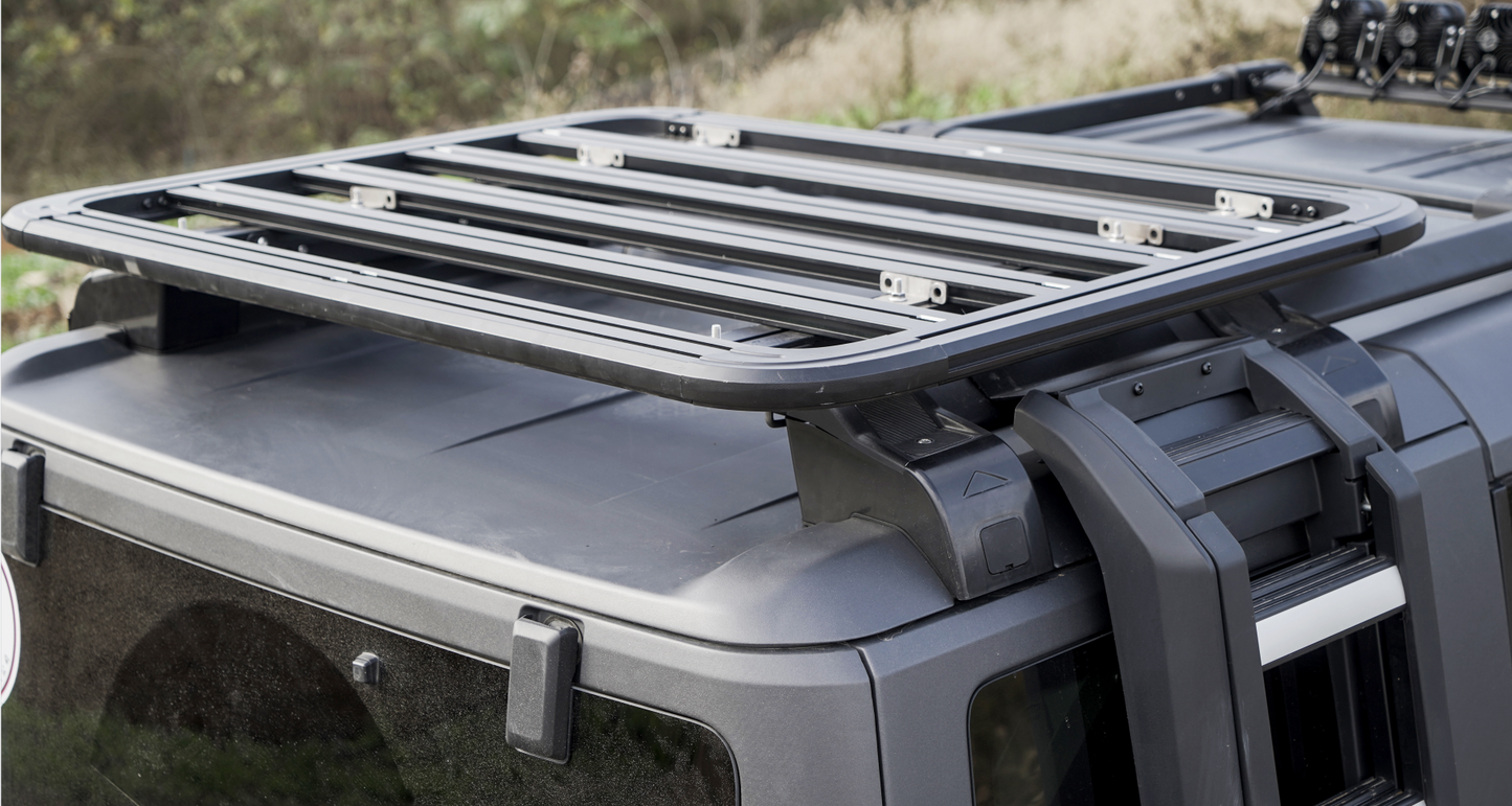 Vanguard Black Powdercoat Roof & Hitch Accessories Roof Racks Roof Rack for 2021-2024 ford bronco