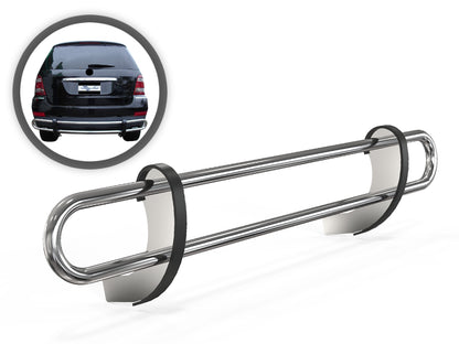 Vanguard Stainless Steel Rear Guards Rear Bumper Guards Bumper Guard for 2007-2011 mercedes-benz ml63 amg nan