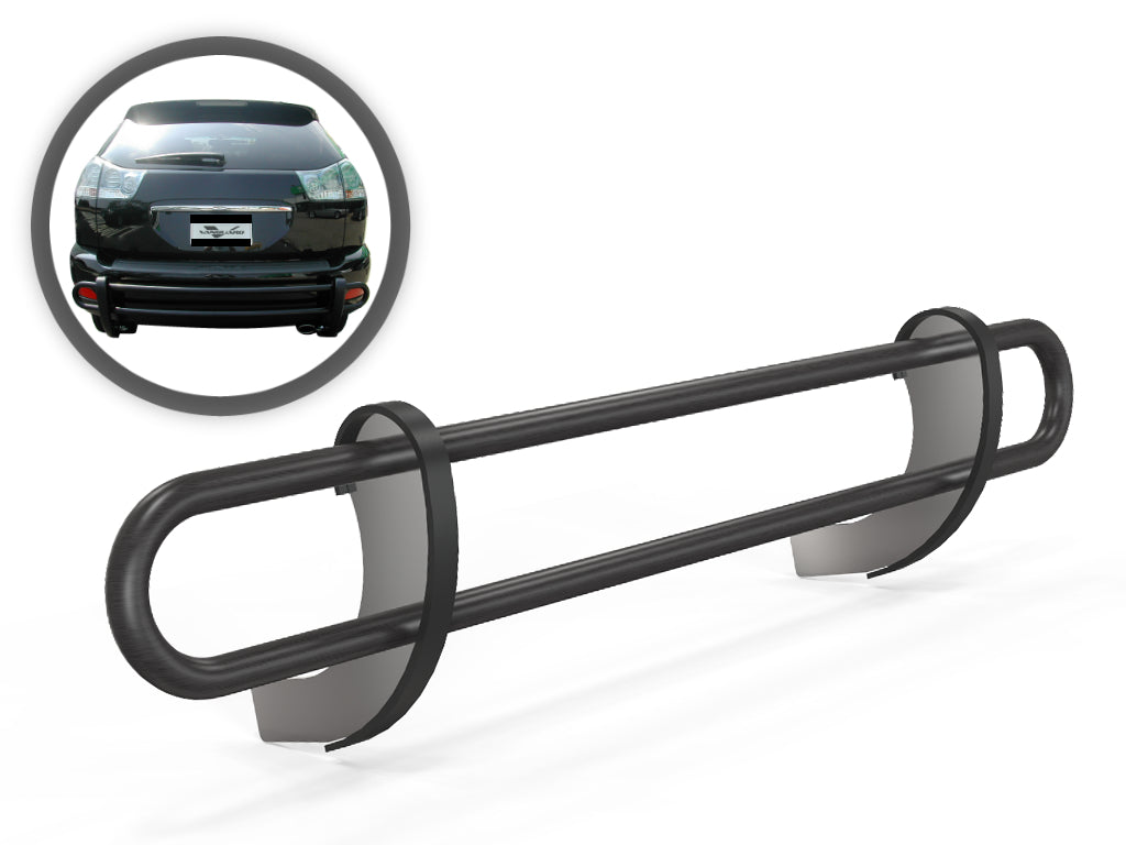 Vanguard Black Powdercoat Rear Guards Rear Bumper Guards Bumper Guard for 2001-2007 toyota highlander nan