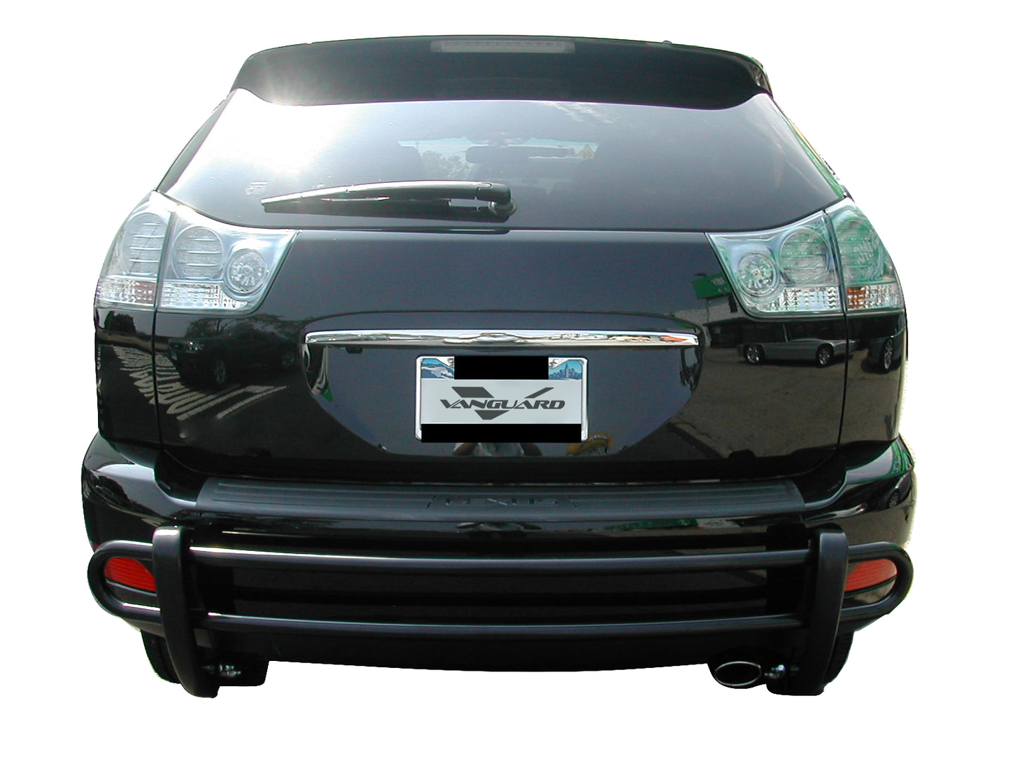 Vanguard Black Powdercoat Rear Guards Rear Bumper Guards Bumper Guard for 2006-2008 lexus rx400h nan
