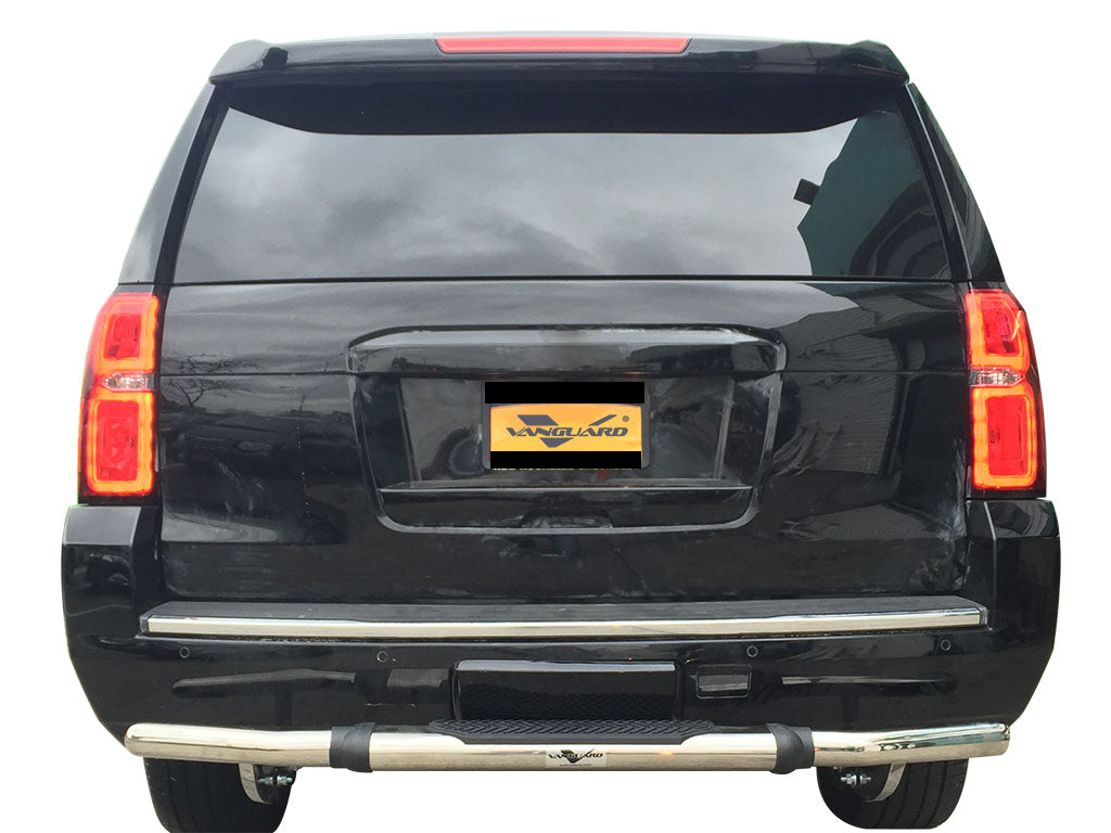 Vanguard Stainless Steel Rear Guards Rear Bumper Guards Bumper Guard for 2007-2013 chevrolet suburban 2500 nan