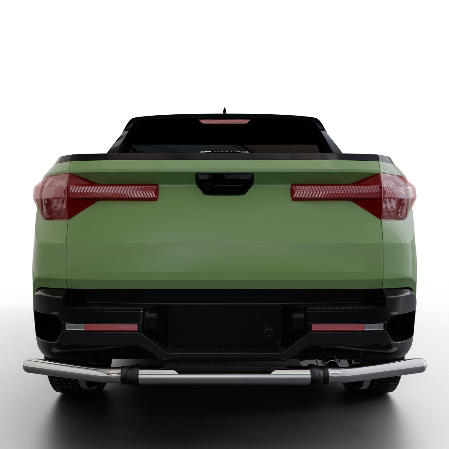 Vanguard Stainless Steel Rear Guards Rear Bumper Guards Bumper Guard for 2022-2024 hyundai santa cruz